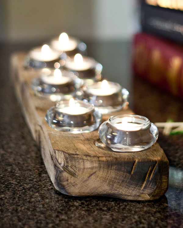 Barn wood Candle holders