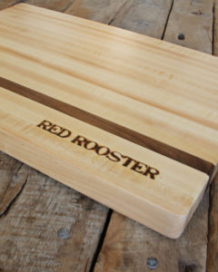 hand branded cutting board