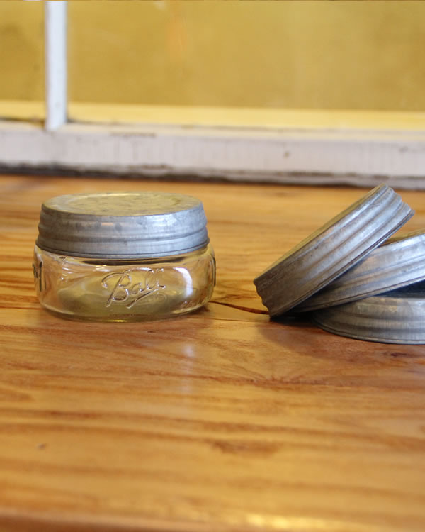vintage zinc wide mouth lids