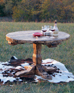 century old barnwood dining table