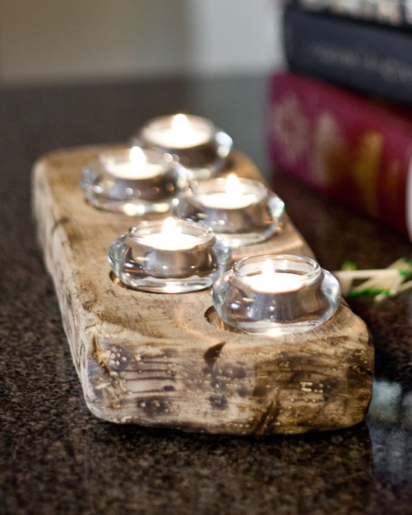 Barnwood Candleholders