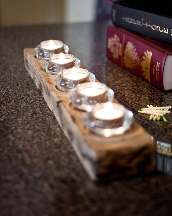 Barnwood Candleholders