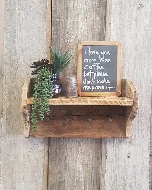 Reclaimed Key Shelf